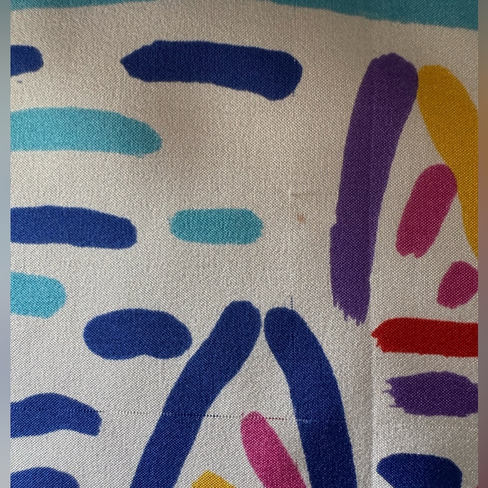 ☀️Ken Done Scarf ~ Colorful Printed Art - Iconic Vintage 80’s‼️Made in Japan. 🖌️ - Picture 7 of 7